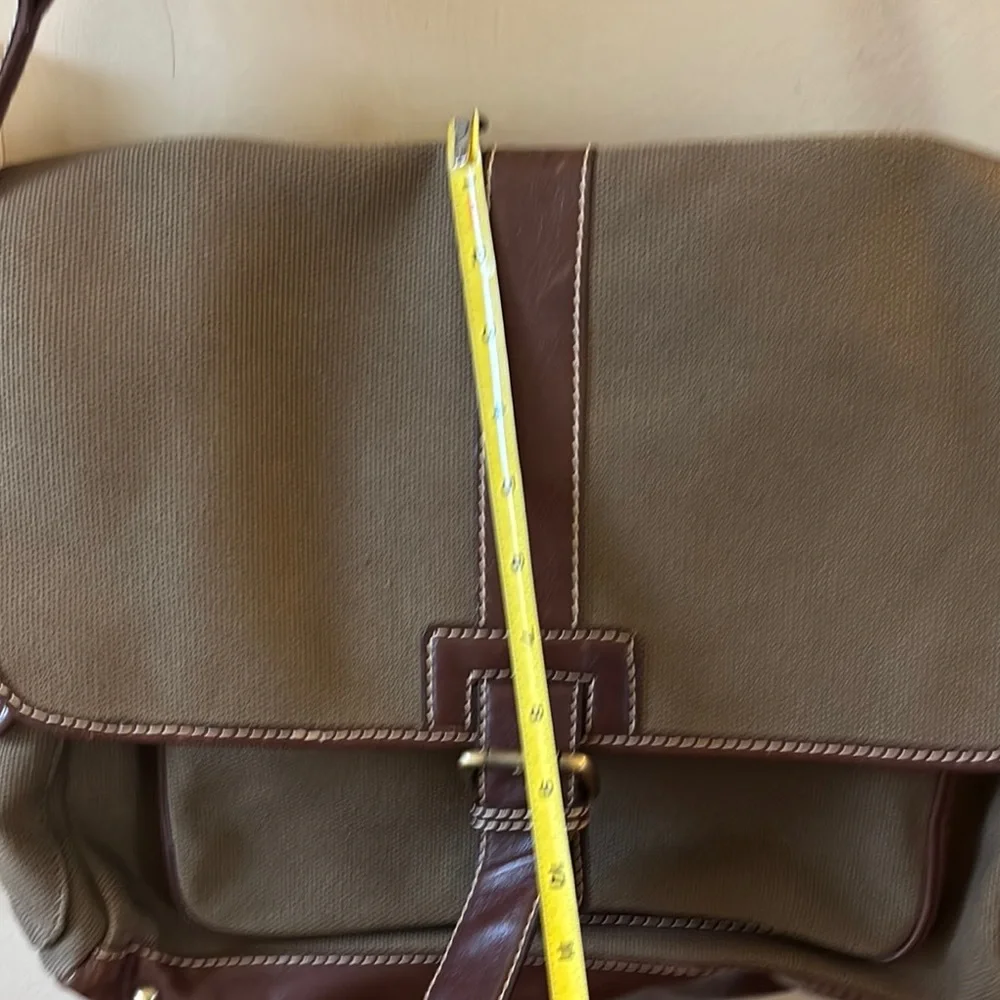 Billy Bag, London Stylish Brown Canvas Messenger Bag